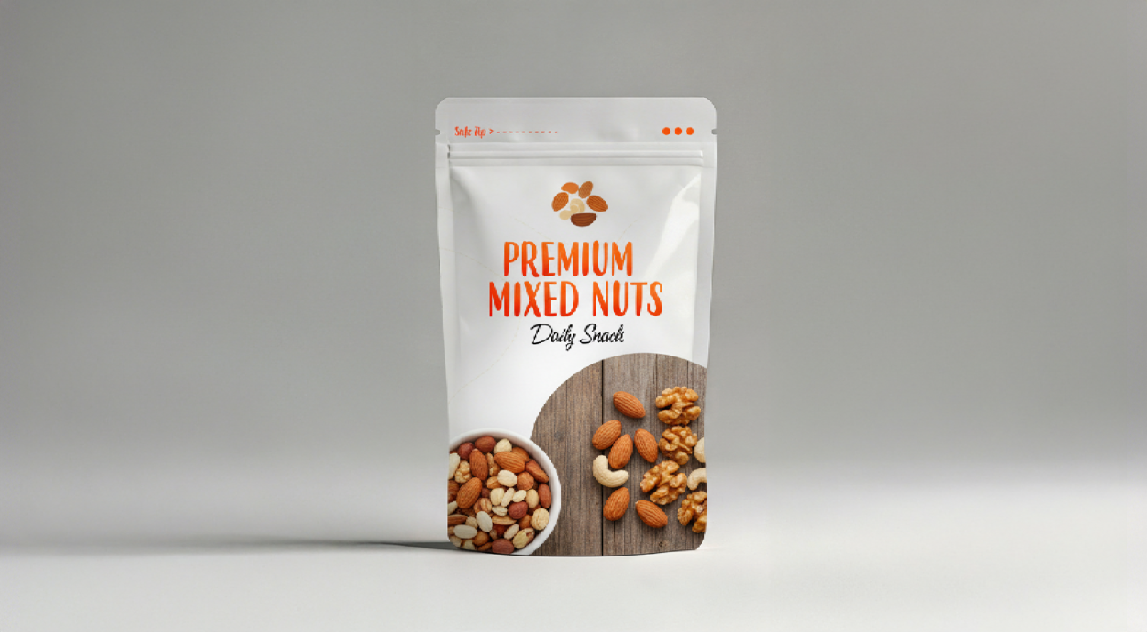 Premium mixed nuts pouch